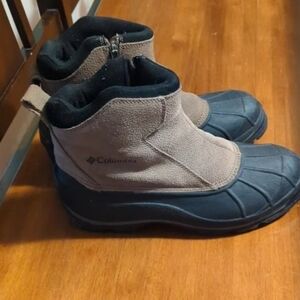 Warm winter rain boots